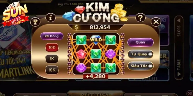 Kim Cương Sunwin - Bí Kíp Chơi Game Nổ Hũ Đỉnh Cao 2026 4 Sunwin Tận dụng tối đa các tính năng quay tự động trong game để thắng đậm